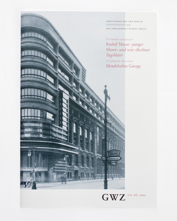 GWZ Berlin · Broschur über die Schützenstraße