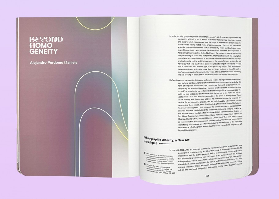 Beyond Homogeneity · Ausstellungskatalog