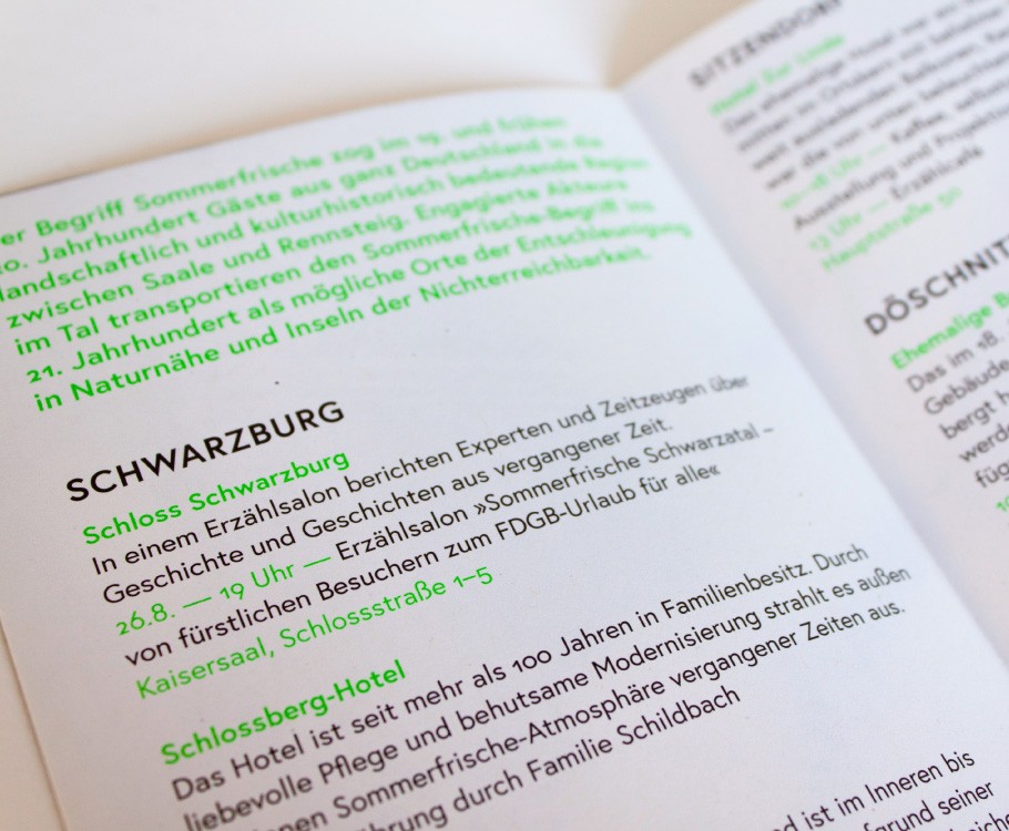 Tag der Sommerfrische · Infoflyer